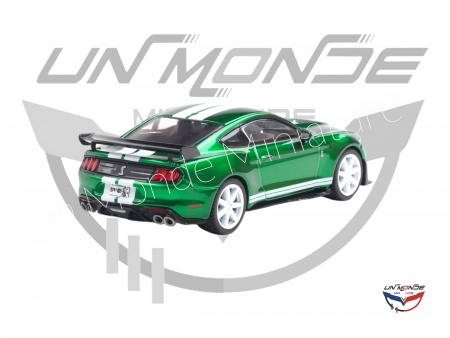 Shelby Mustang GT500 2020 Eruption Green Metallic With White Stripes