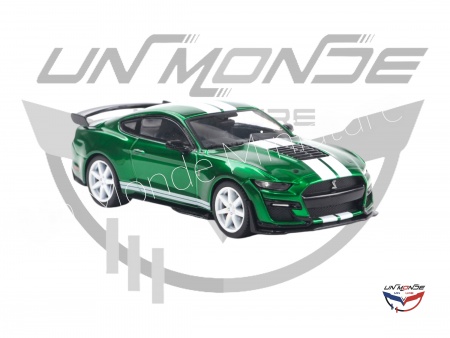 Shelby Mustang GT500 2020 Eruption Green Metallic With White Stripes