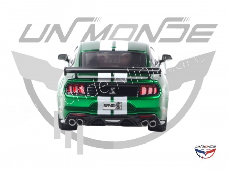 Shelby Mustang GT500 2020 Eruption Green Metallic With White Stripes