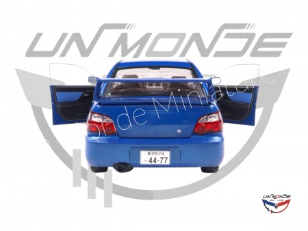 Subaru Impreza WRX STI Solido Works 2003 Blue