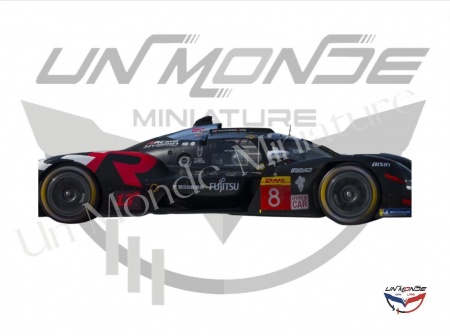 Toyota GR010 Hybrid LMDh HARTLEY/HIRAKAWA/BUEMI #8 Black
