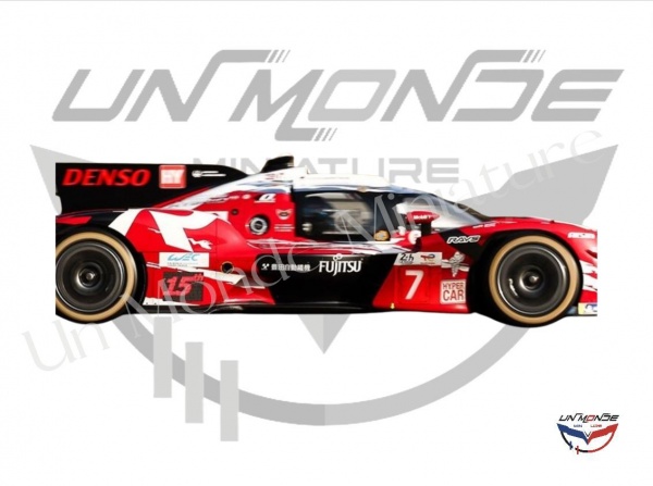 Toyota GR010 Hybrid LMDh KOBAYASHI/CONWAY/DE VRIES #7 Red