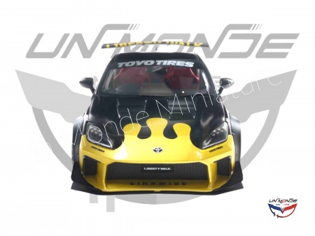 Toyota GR86 Liberty Walk Body Kit 2024 Gold and Black