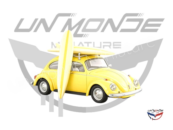 Volkswagen Coccinelle 1303 1973 Jaune Pastel Avec Surf Jet-Car