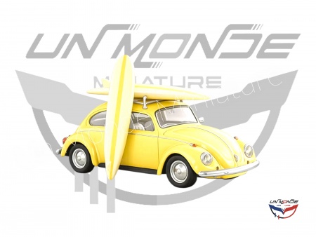 Volkswagen Coccinelle 1303 1973 Jaune Pastel Avec Surf Jet-Car