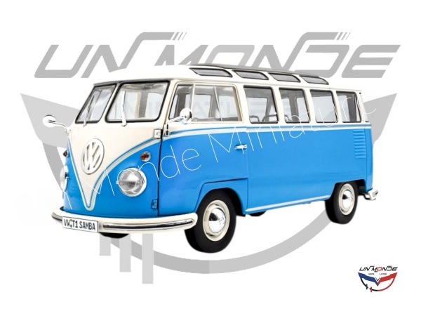 Volkswagen T1 1962 Samba Blue and White