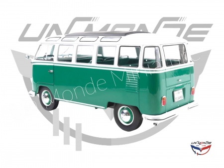 Volkswagen T1 1962 Samba Green and White