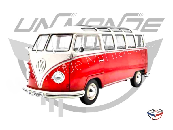 Volkswagen T1 1962 Samba Red and White