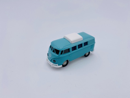 Volkswagen T1b Camper Turquoise Clair avec Toit Extensible