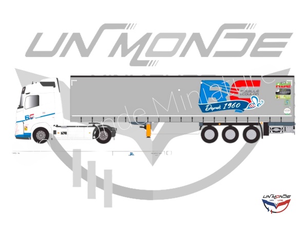 Volvo FH Aero Semi Tautliner Rouille & Coulon