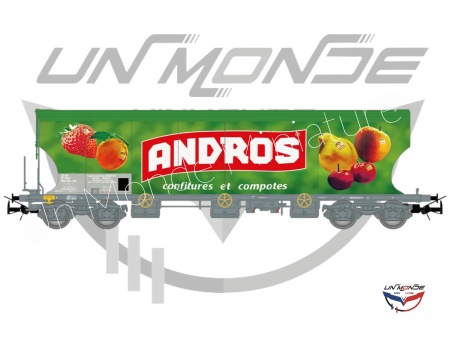 Wagon Tr&eacute;mis &agrave; Essieux Livr&eacute;e ANDROS SNCF