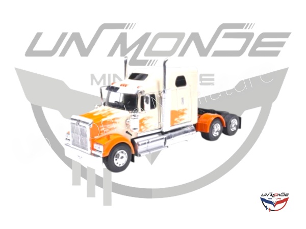 Western Star 4900 2000 Orange and Beige